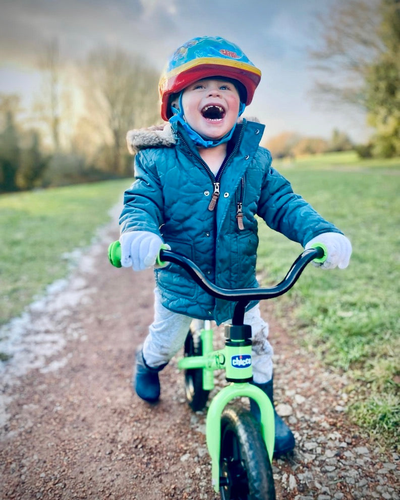 A joyful childhood photograph